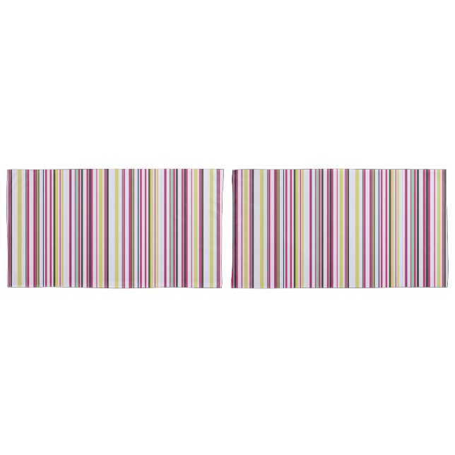 Housse D'oreillers Moderne tendance Chic Nouvelle saison rayures (devant-Set)