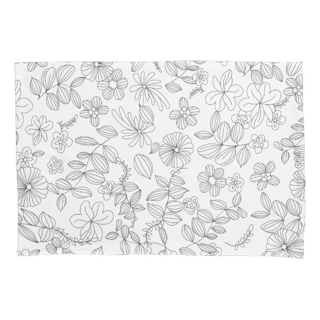 Housse D'oreillers Mon design de fleurs 3 (devant)