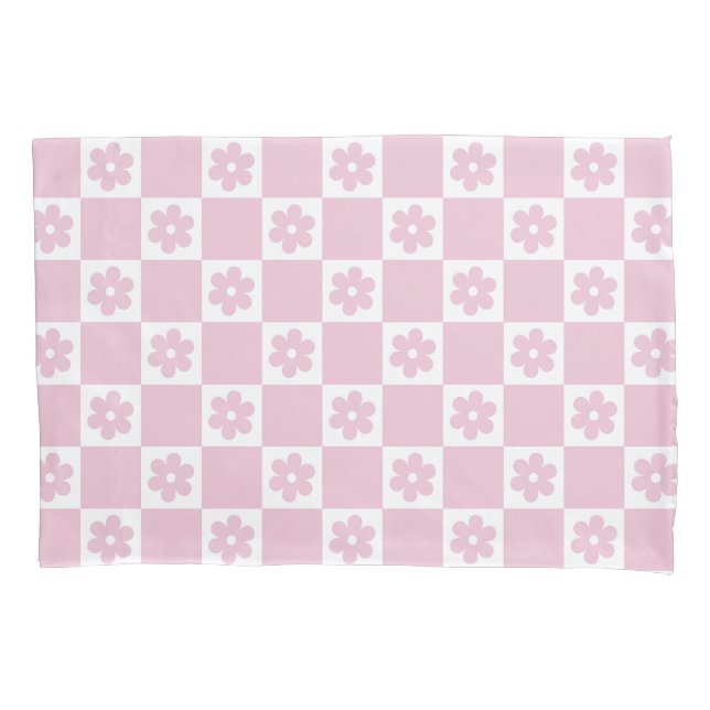 Housse D'oreillers Motif à fleurs roses (devant)