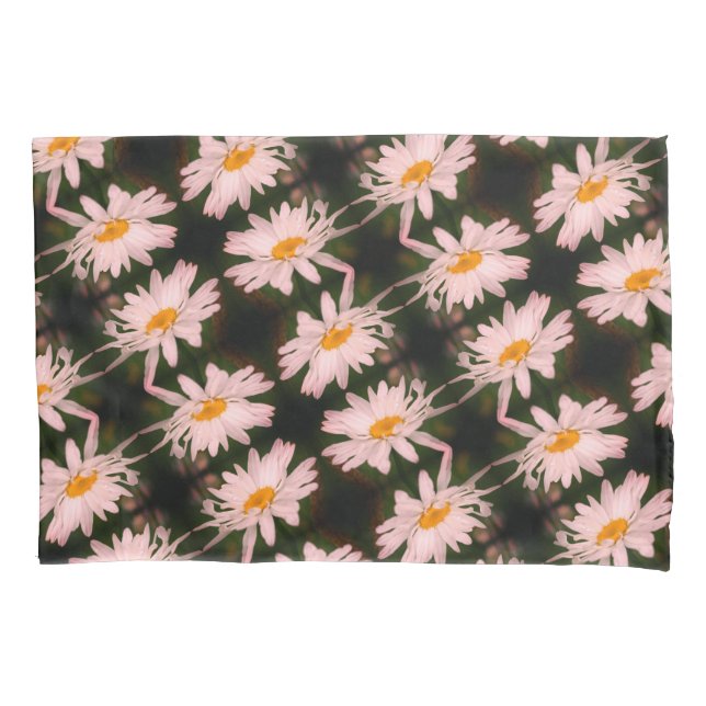 Housse D'oreillers Motif Abstrait blanc Fleur de marguerite (devant)