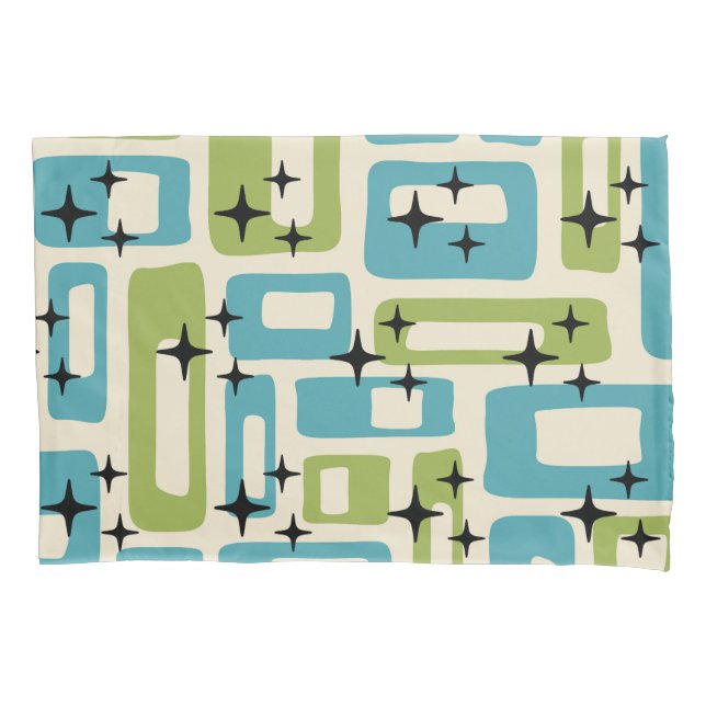 Housse D'oreillers Motif Abstrait moderne du milieu du siècle (devant-gauche)