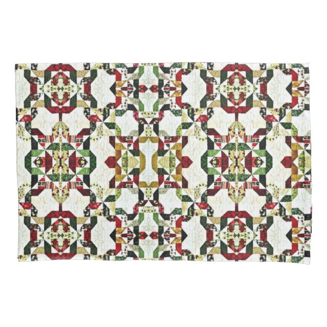 Housse D'oreillers motif abstrait rouge (devant)