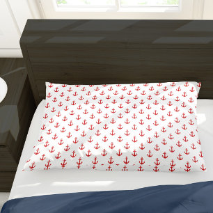 Housse D'oreillers Motif Ancres rouges mignons