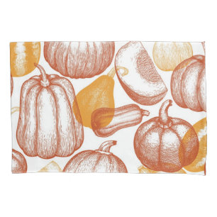 Housse D'oreillers motif citrouille