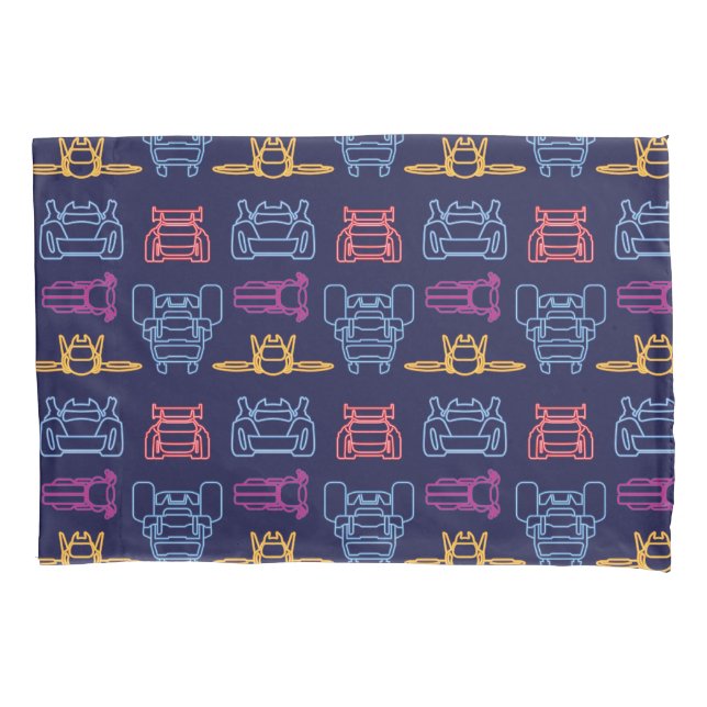 Housse D'oreillers Motif d'arrière-plan Batwheel™ Neon (devant)