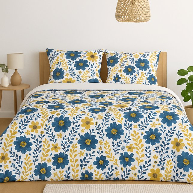 Housse D'oreillers Motif d'art floral méditerranéen classique (Créateur téléchargé)