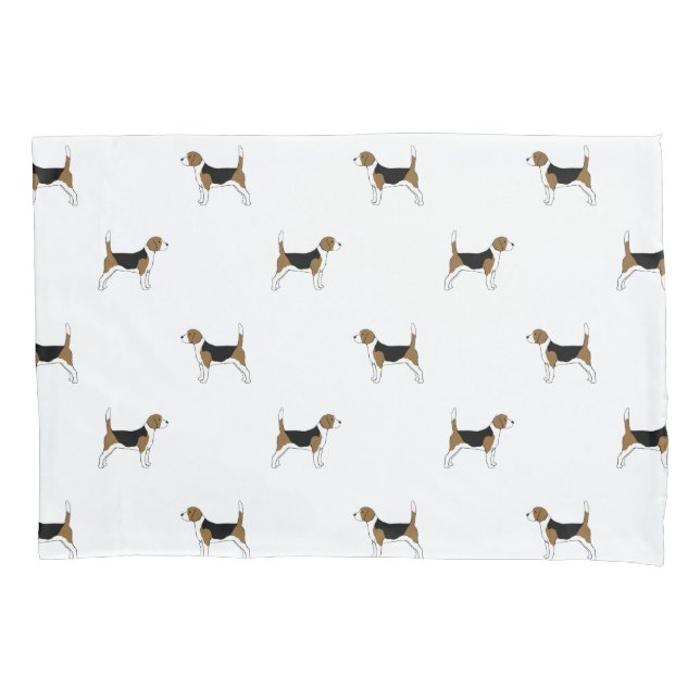 Housse D'oreillers Motif de beagles (devant)