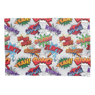 Housse D'oreillers Motif de bulle Superhero