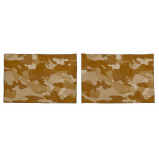 Housse D'oreillers Motif de camouflage ton terre désertique moderne