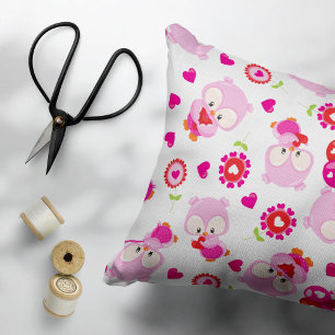 Housse D'oreillers Motif De Chouettes, Chouettes Mignonnes, Chouettes