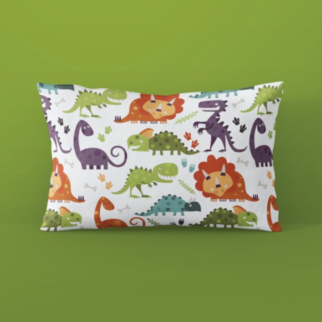 Housse D'oreillers Motif de dinosaures mignons Chambre de garçons din (Créateur téléchargé)