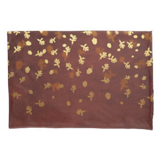 Housse D'oreillers Motif de feuille d'or d'automne