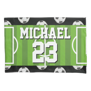 Housse D'oreillers Motif de football Nom du joueur Jersey Sports