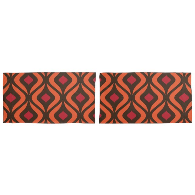 Housse D'oreillers motif de formes géométriques Abstraites les années (devant-Set)