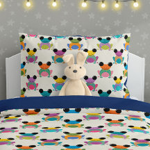 Motif de grenouille mignonne sur crème