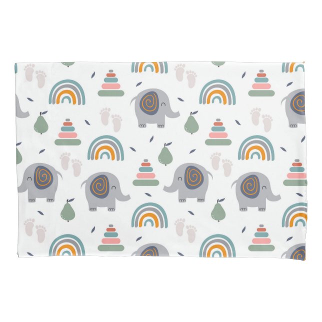 Housse D'oreillers Motif de jouets pour bébé mou (devant)