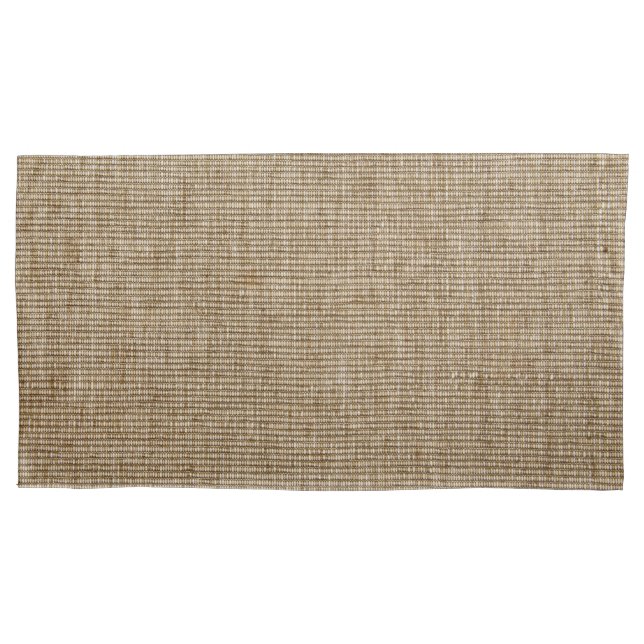 Housse D'oreillers motif de la nature de burlap rustique (devant)
