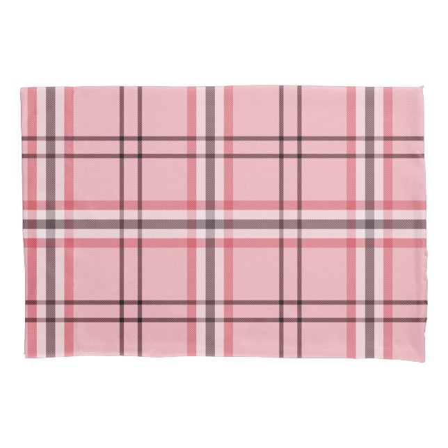 Housse D'oreillers Motif de mode rose et gris chic (devant)