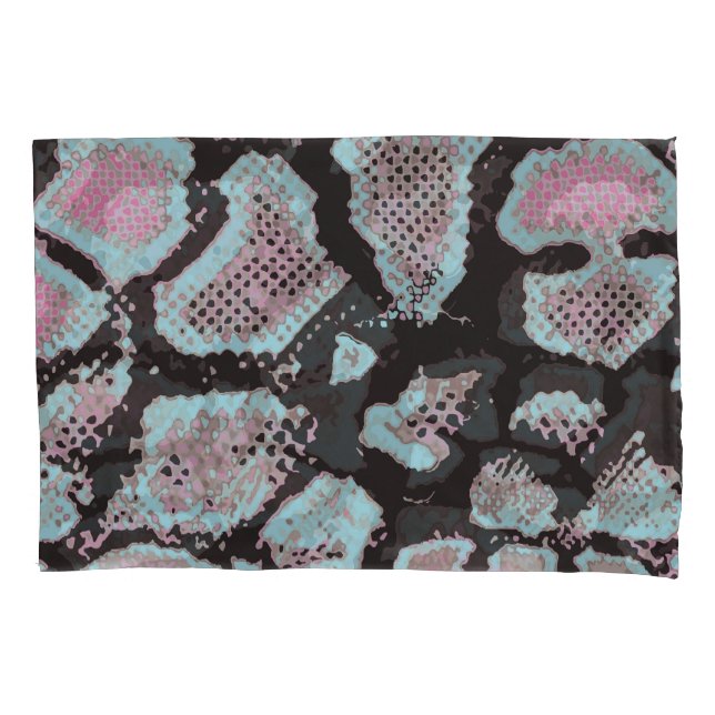 Housse D'oreillers Motif de peau animale, design vintage. (devant)