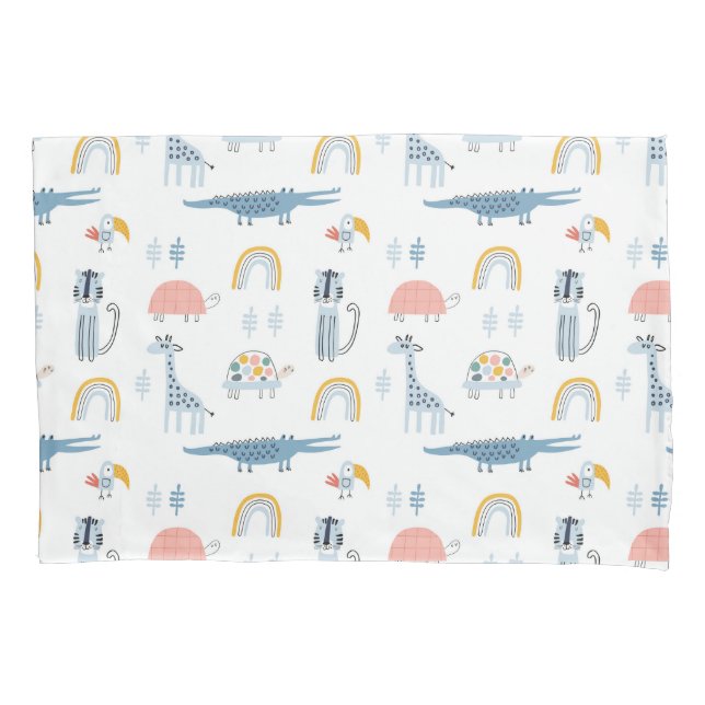 Housse D'oreillers Motif de plaisir animal Doodle (devant)