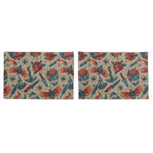 Housse D'oreillers Motif de Tattoo