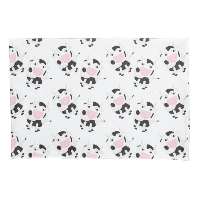 Housse D'oreillers Motif de vache coute (devant)