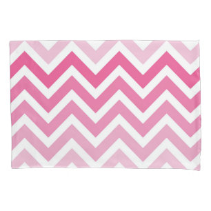 Housse D'oreillers Motif de zigzag de Chevron Ombre de roses indien