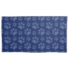Motif d'empreinte de patte de chien de bleu marine