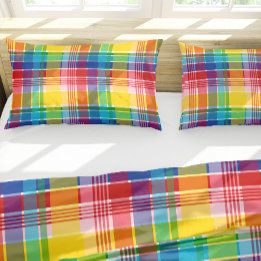 Housse D'oreillers Motif des îles Vierges américaines Madras