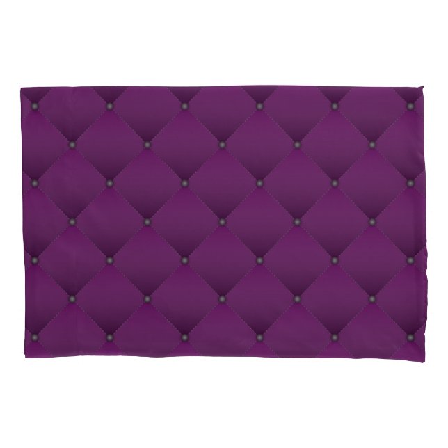 Housse D'oreillers Motif Diamant Quilé Faux Profond Faux (devant)