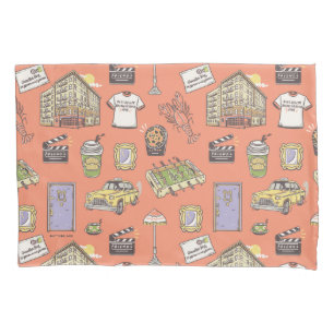 Housse D'oreillers Motif d'icônes colorées AMIS™