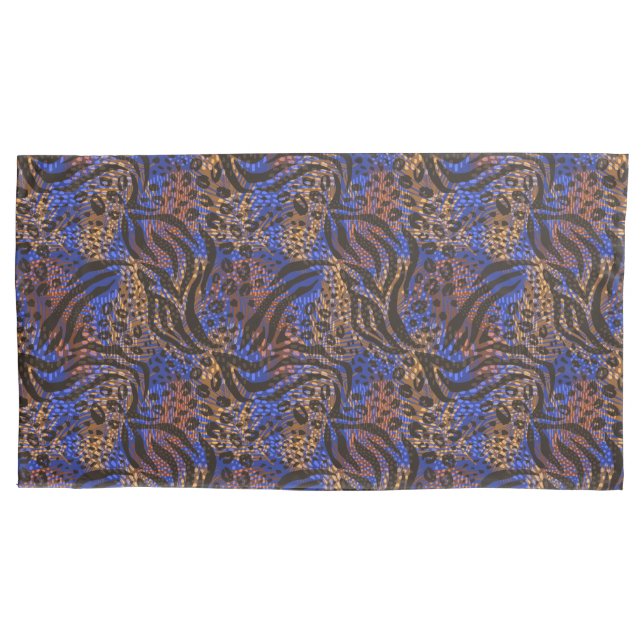 Housse D'oreillers Motif d'impression Leopard et Zebra (devant)