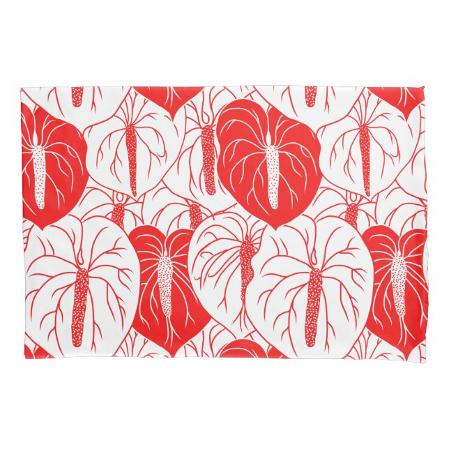 Housse D'oreillers Motif d'impression moderne Hawaiian Anthurium (devant)