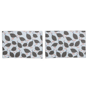 Housse D'oreillers Motif d'oiseaux de Guinée Fowl