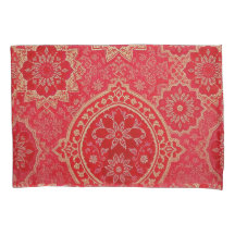 MOTIF d'or rouge ORIENTAL - Pillowcase