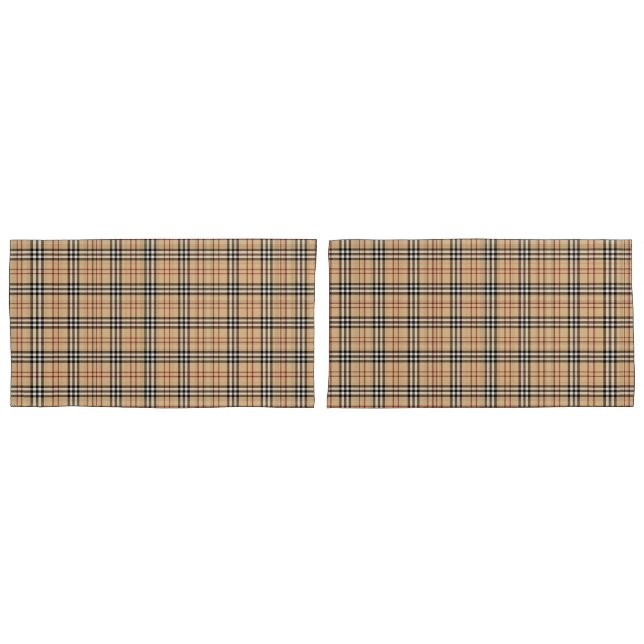 Housse D'oreillers Motif écossais de Tartan (devant-Set)