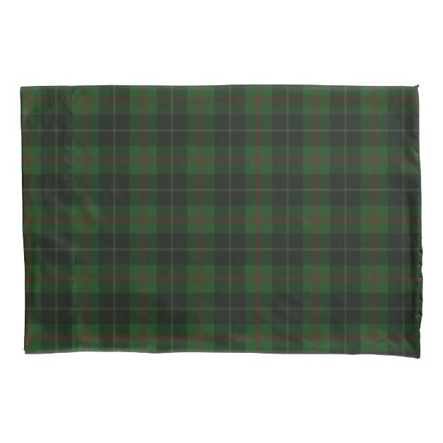 Housse D'oreillers Motif écossais vert tartan plaid (devant)