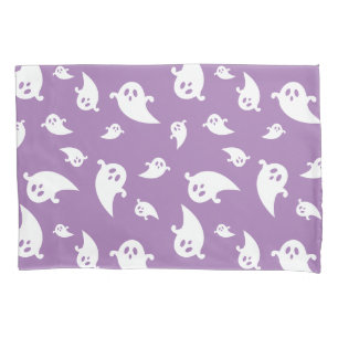 Housse D'oreillers Motif éffrayant Blanc Fantômes Sur Halloween Viole