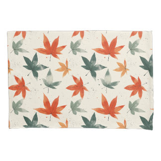 Housse D'oreillers Motif Feuilles d'automne