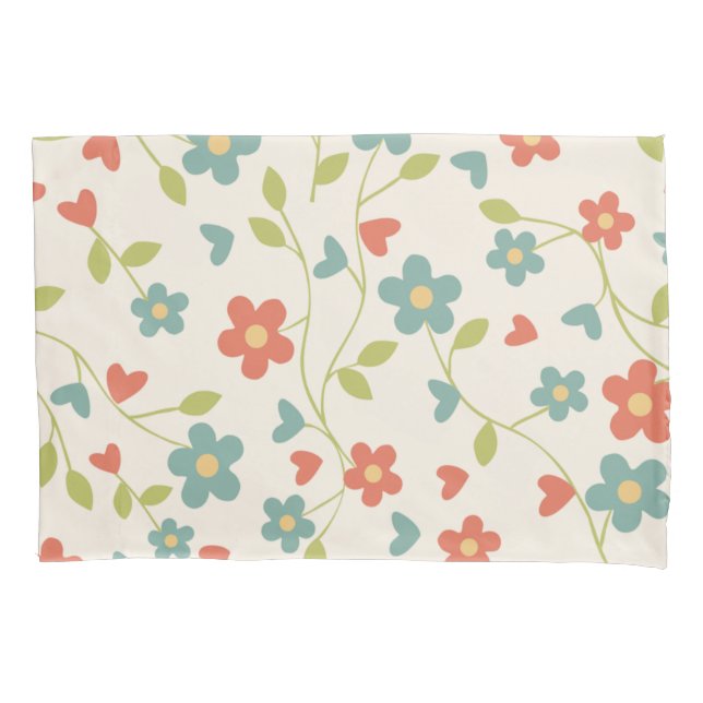 Housse D'oreillers Motif Floral Coussin Coque (devant)