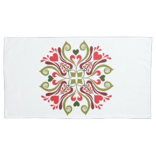 Housse D'oreillers Motif floral de tulipe hongrois