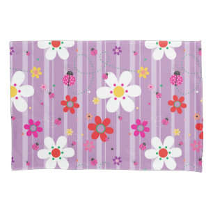 Housse D'oreillers Motif floral hippie Flower Power rétro des années