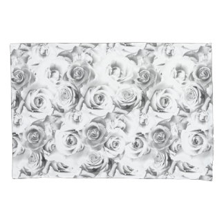 Housse D'oreillers Motif floral répétitif | Motif Roses blanches