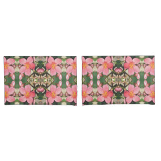 Housse D'oreillers Motif floral rose