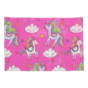 Housse D'oreillers Motif Funny Unicorn mignonne
