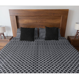 Housse D'oreillers Motif géométrique moderne noir et blanc