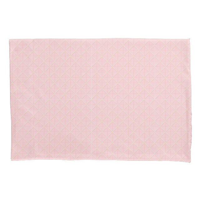 Housse D'oreillers Motif géométrique rose avec Abstrait moderne (devant)