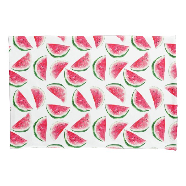 Housse D'oreillers Motif mignon d'ananas et de pastèque (devant-gauche)