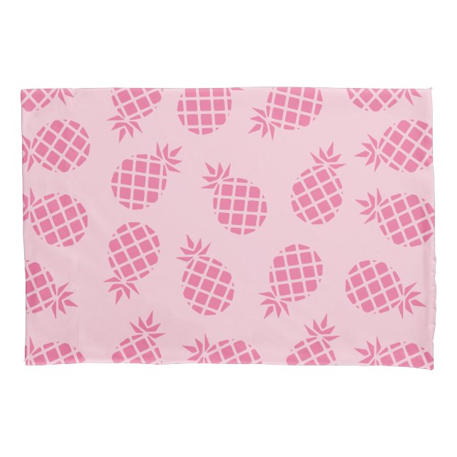 Housse D'oreillers Motif mignon Girly d'ananas de rose en pastel (devant)
