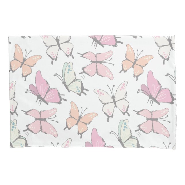 Housse D'oreillers Motif papillon (devant)